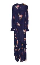Preen Line Gabriella Ruffled Floral-print Crepe De Chine Maxi Dress