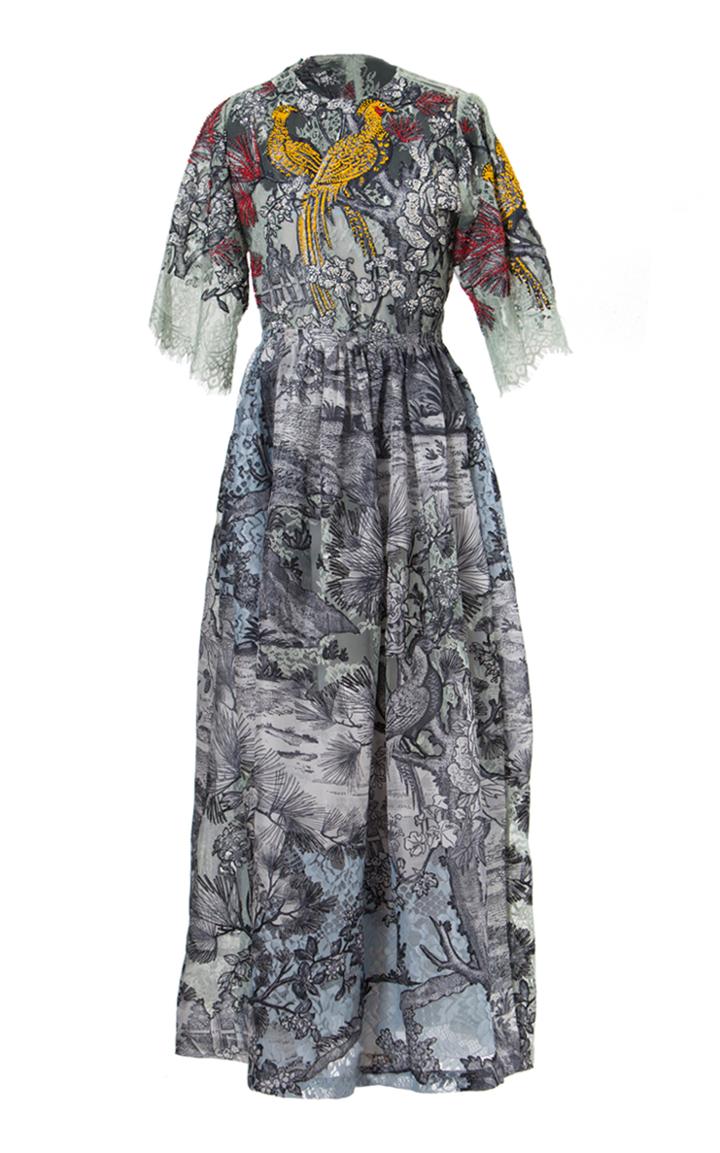 Moda Operandi Biyan Gunni Embellished Silk Dress