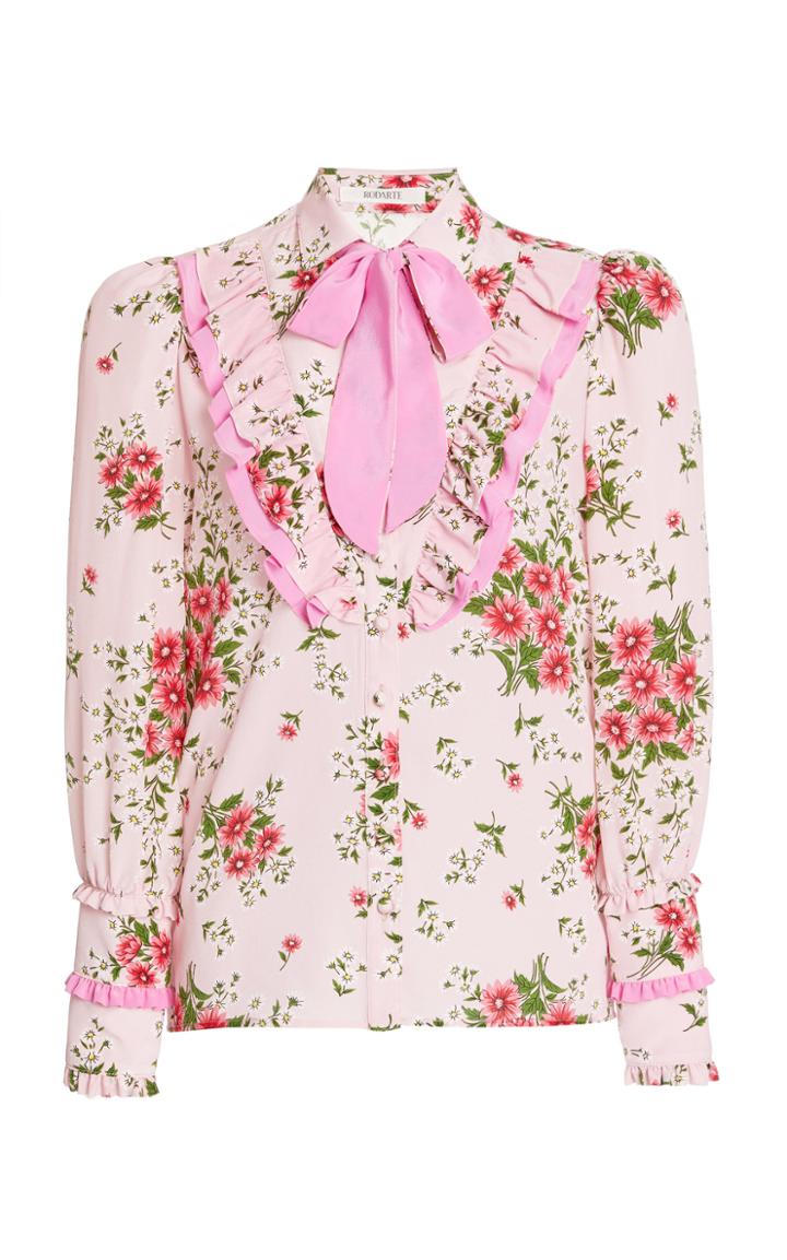 Moda Operandi Rodarte Ruffled Silk Top