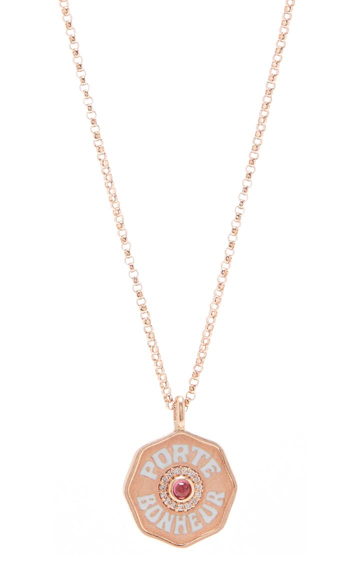 Moda Operandi Marlo Laz Mini Porte Bonheur Coin Necklace
