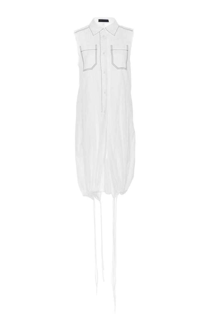 Proenza Schouler Sleeveless Cotton Voile Tunic Top