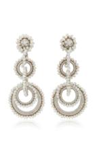 Bibi Marini White Crystal And Mother Of Pearl Sundrop Earrings