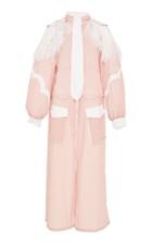 Huishan Zhang Bo Scallop Feather Long Parka