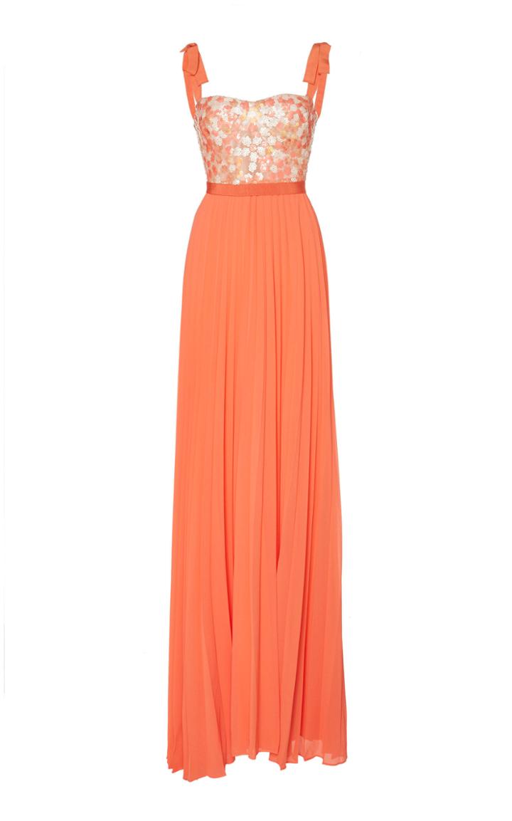 Silvia Tcherassi Gotemburg Pleated Crepe Dress
