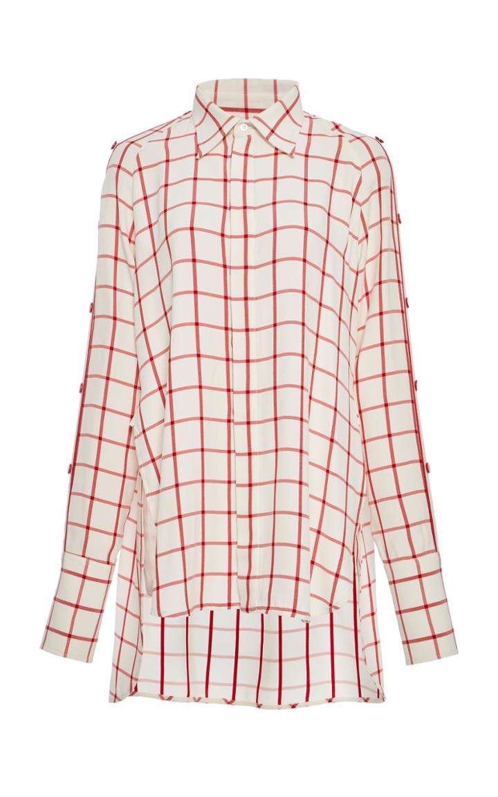 Monse Windowpane Snap Shirt