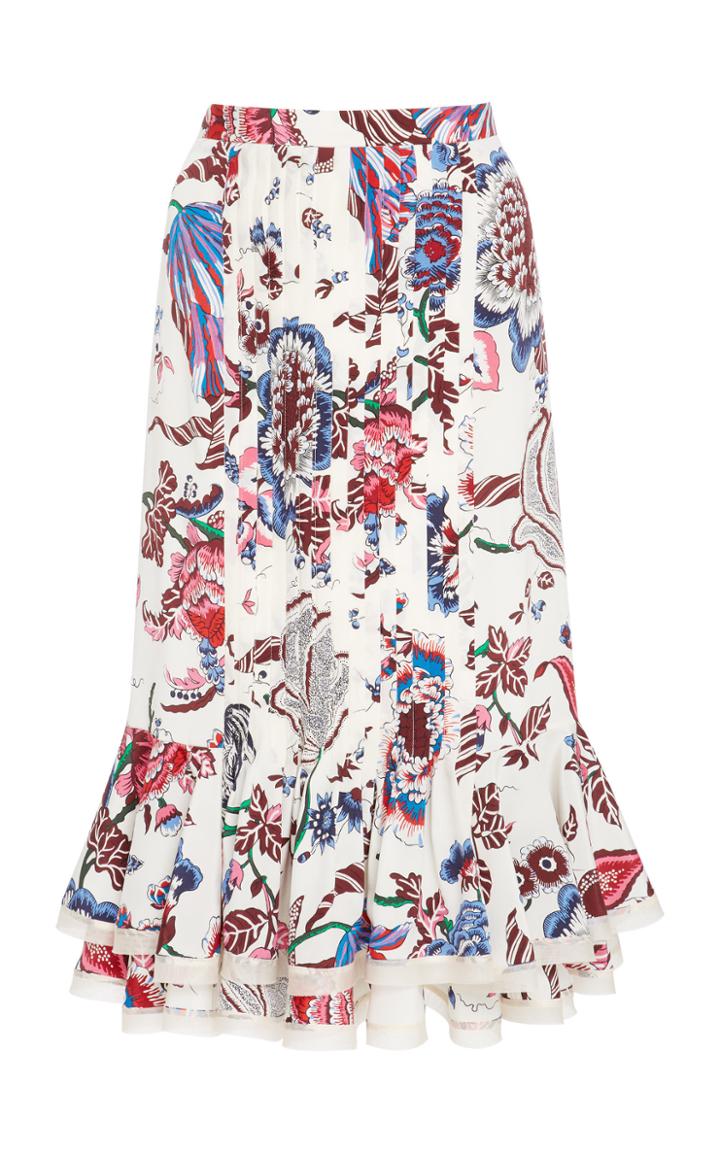 Tory Burch Luisa Pintucked Skirt
