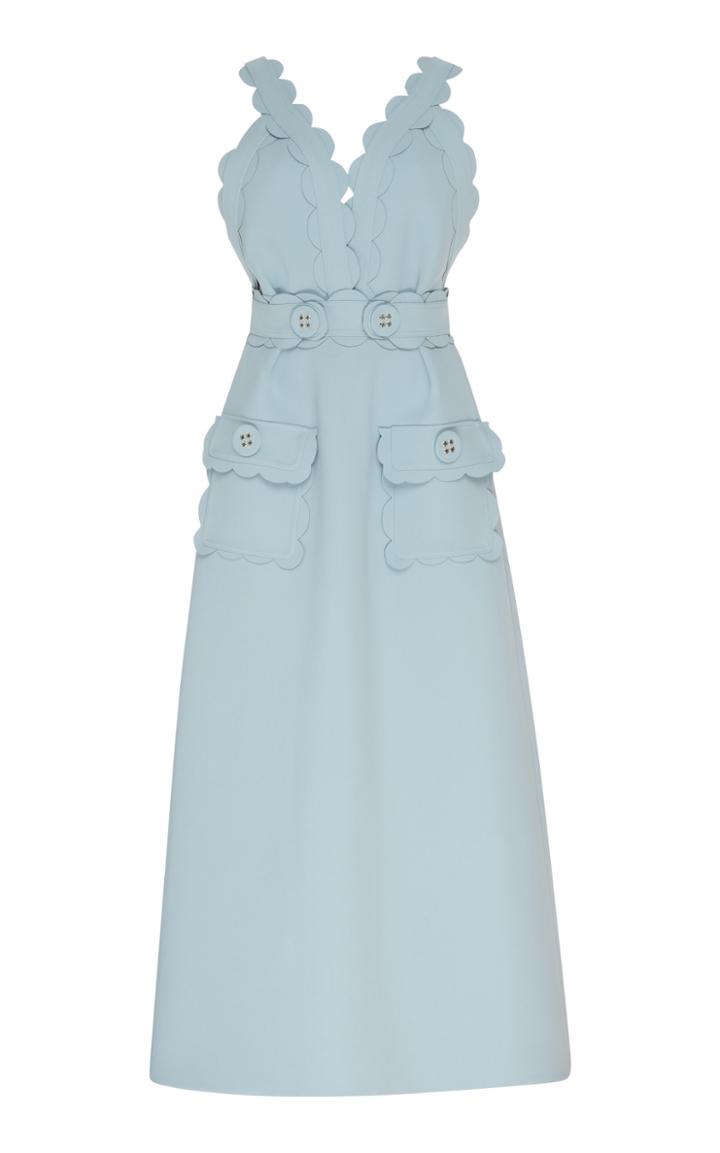 Elie Saab Scalloped Maxi Dress