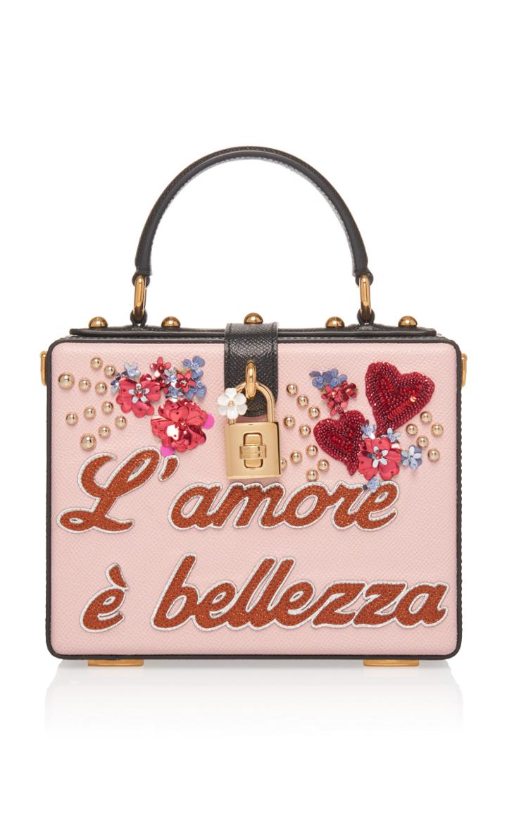 Dolce & Gabbana Embellished Leather Box Tote