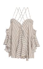 Palmer/harding Palmer//harding Haven Linen-blend Top