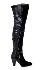 Red Valentino Metal Dot Over The Knee Boot
