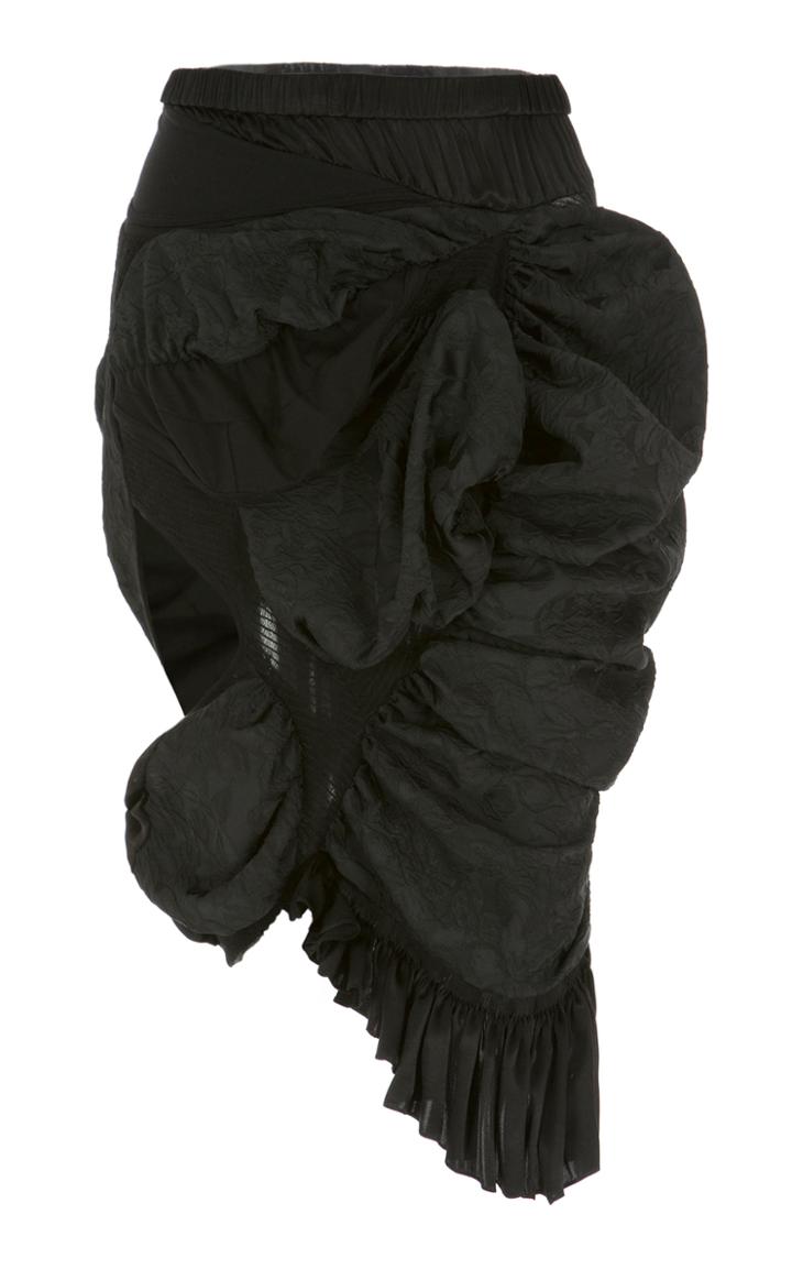 Moda Operandi Caroline Hu Cutout Silk-lace Skirt
