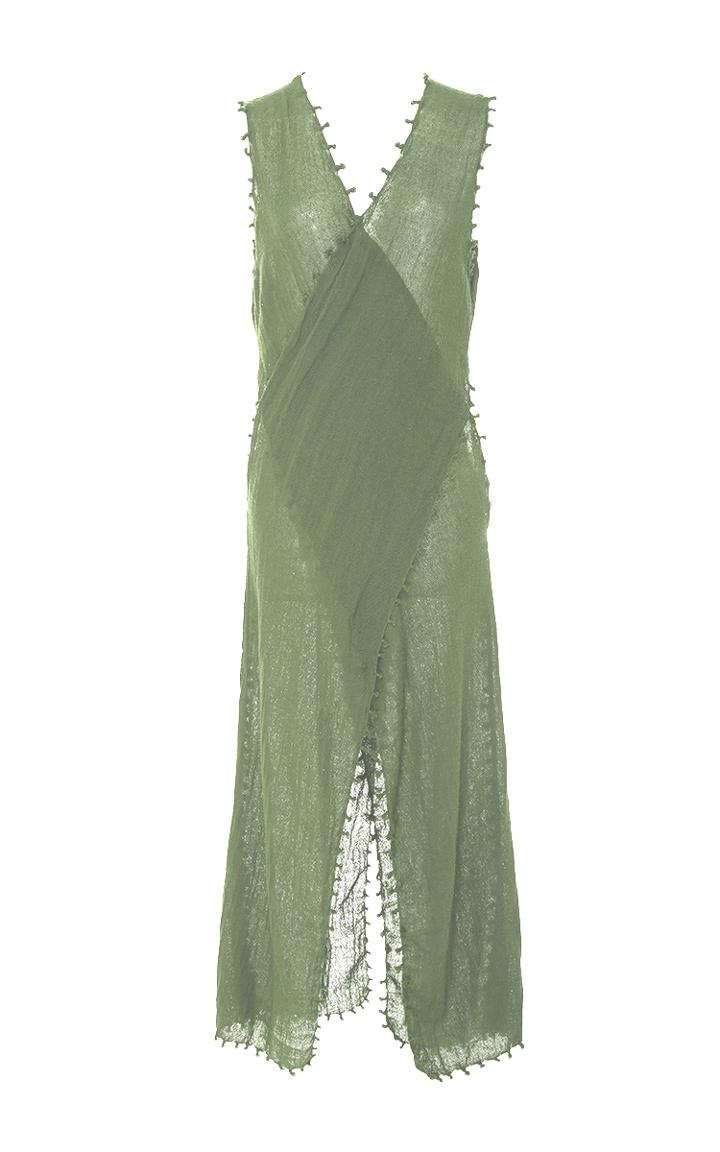 Caravana Tulum Xaman Ek Slit Front Knot Dress