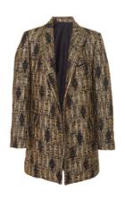 J. Mendel Collared Metallic Tweed Coat