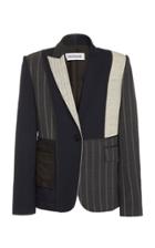 Monse Inside Out Wool-blend Patchwork Blazer