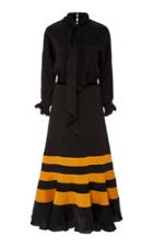 Johanna Ortiz Byzantine Effect Striped Midi Dress