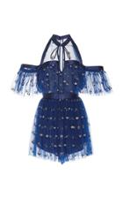 Moda Operandi Alice Mccall Cowboy Tears Off The Shoulder Playsuit Size: 4