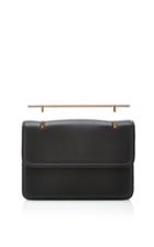 M2malletier La Fleur Du Mal Cross Body Leather Bag In Black