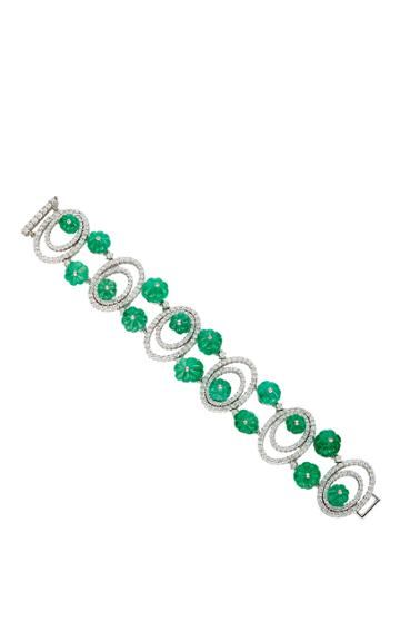 Sintessi Emerald And Diamond Bracelet
