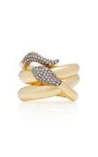 Sorellina 18k Gold Diamond Snake Ring