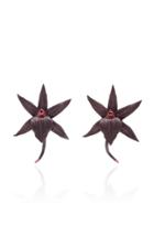 Luz Camino Christmas Orchid Earrings