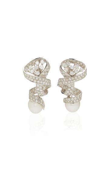 Eleuteri Pearl And Diamond Earrings