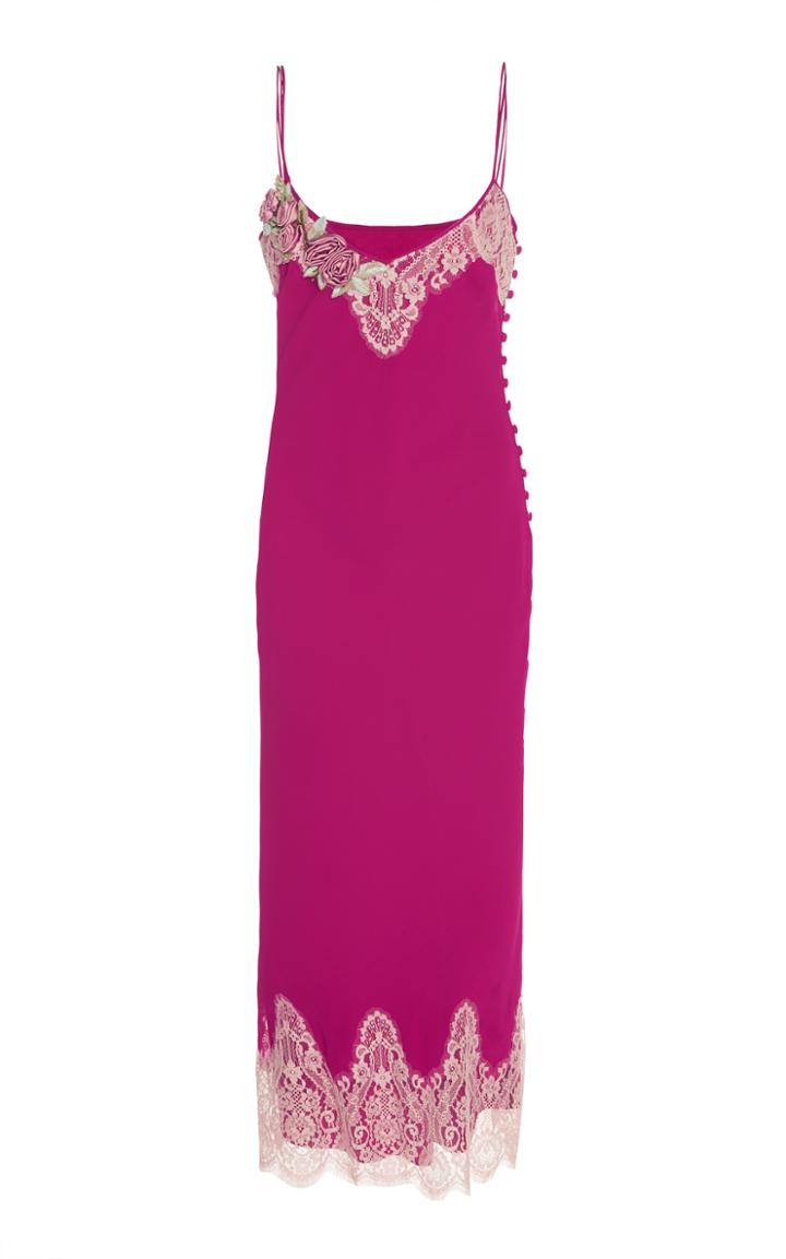 John Galliano Embroidered Bias Kate Dress