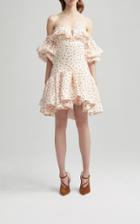 Acler Linton Strapless Linen Mini Dress