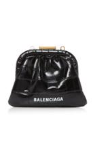 Balenciaga Cloud Croc-effect Leather Coin Purse