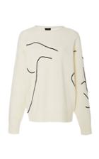 Joseph Embroidered Wool Sweater