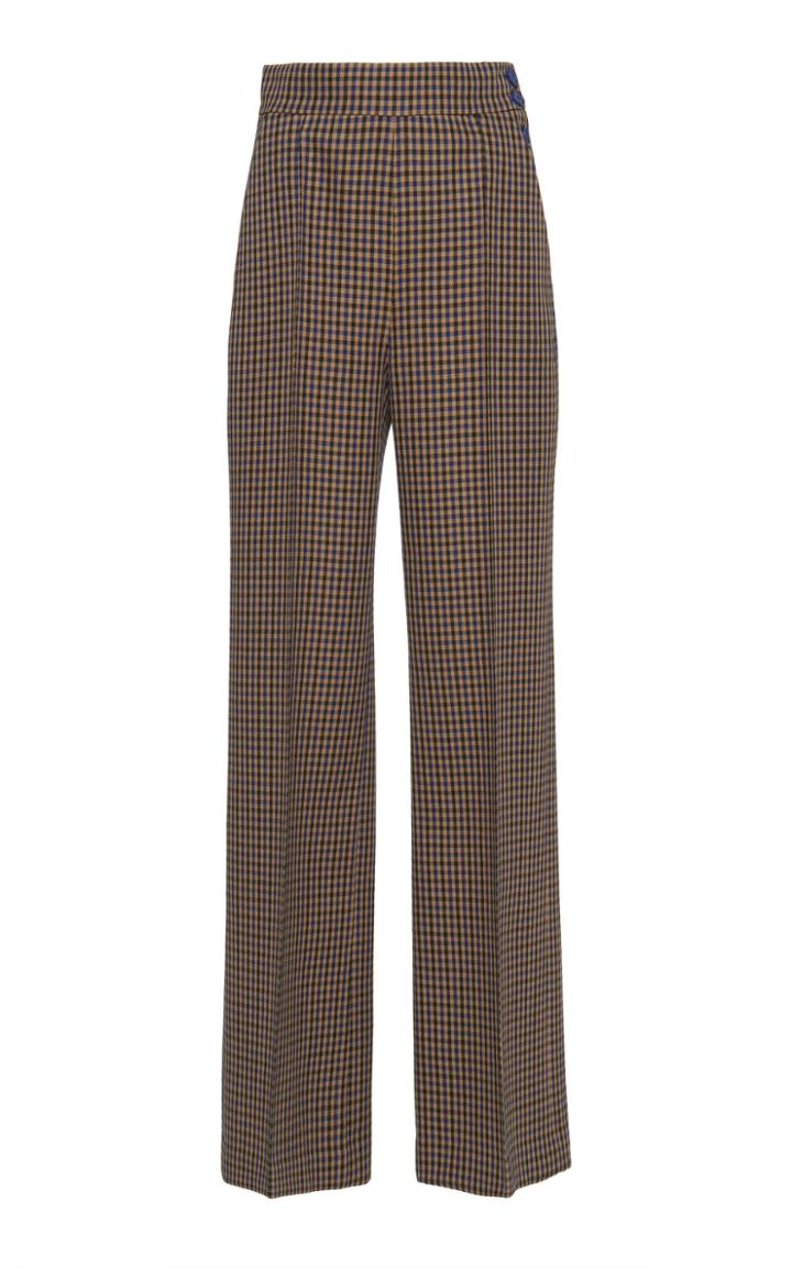 Dice Kayek Plaid Print Pants