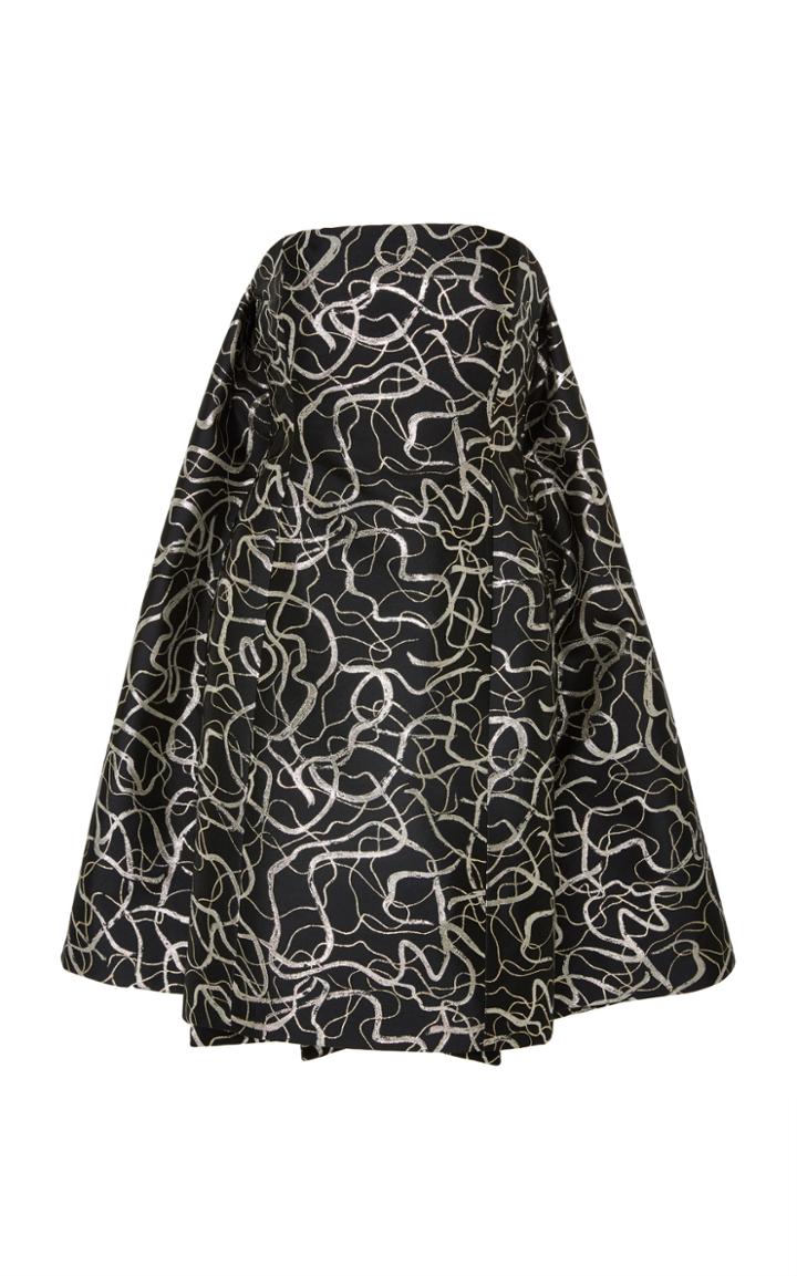 Elizabeth Kennedy Jacquard Knee Length Dress