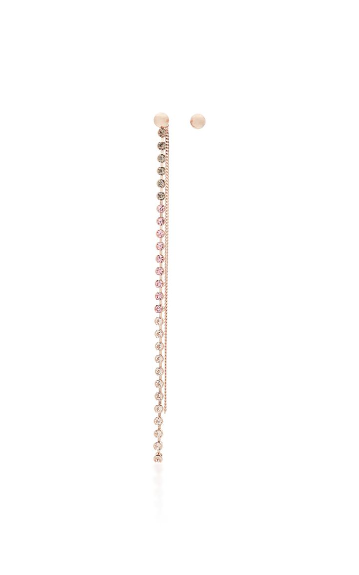 Demarson Starr Mismatched 12k Rose Gold-plated Crystal Earrings