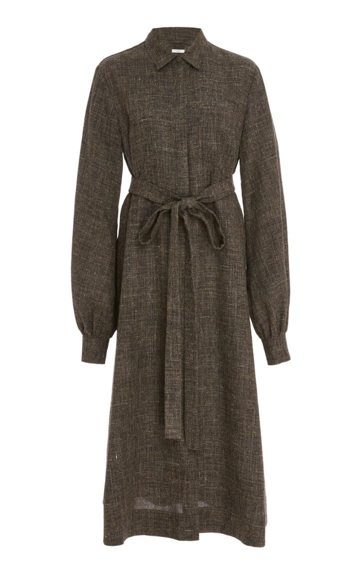 Co Wool Blend Shirt Dress