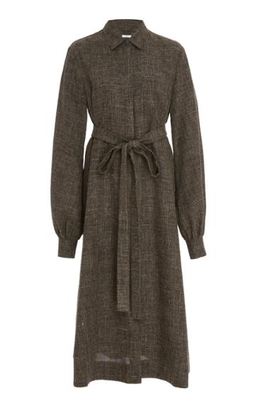 Co Wool Blend Shirt Dress