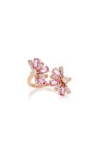 Hueb M'o Exclusive Pink Sapphire Floral Ring