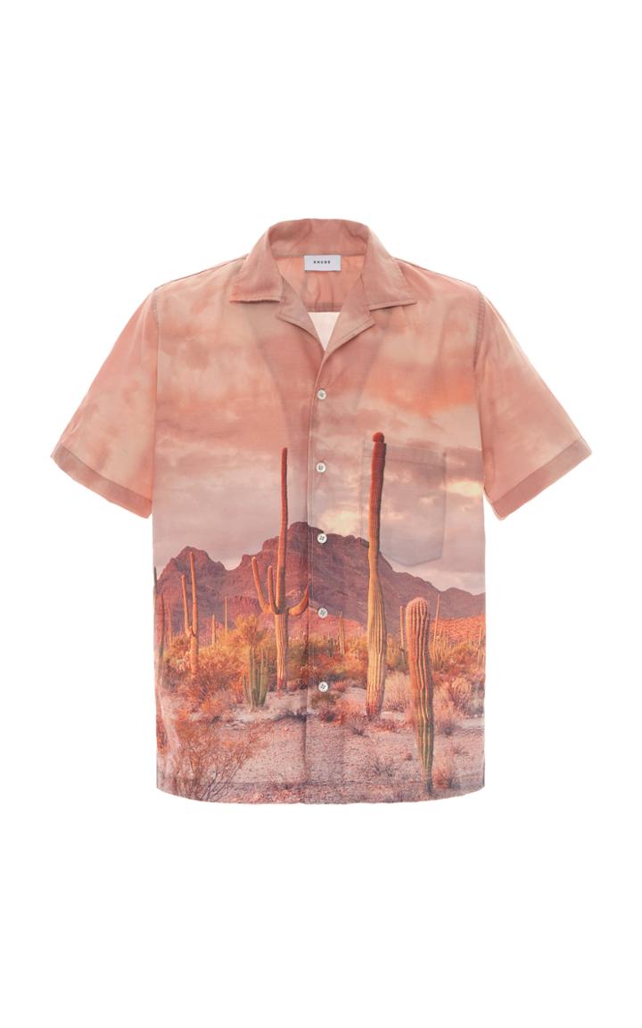 Rhude Cactus-printed Cotton Top