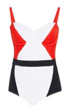 Flagpole X Oscar De La Renta Color-block One-piece Swimsuit