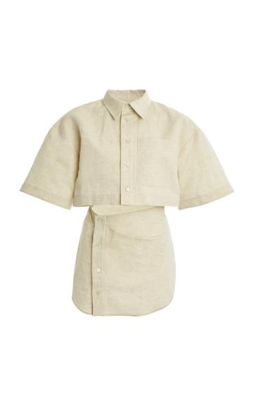 Jacquemus Arles Cutout Cotton-blend Mini Dress
