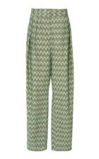 Acne Studios Prita Velvet Jacquard Straight-leg Trousers
