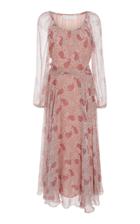 Co Gathered Neck Midi Dress