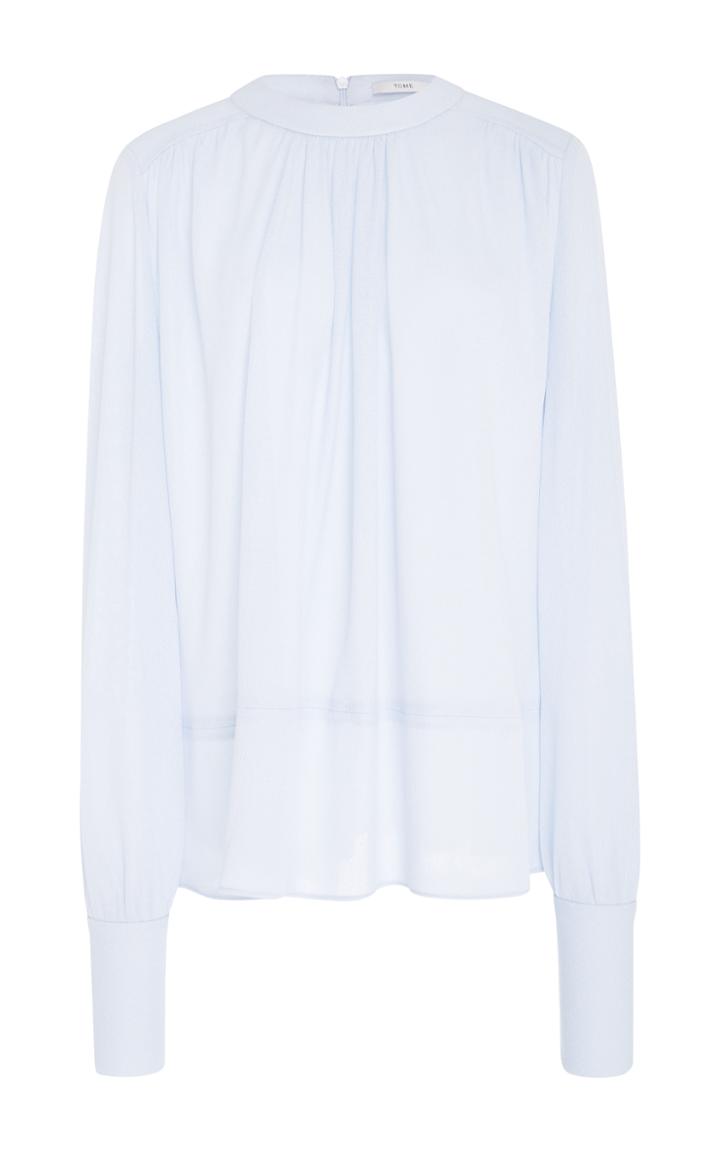 Tome Shirred Long Sleeve Blouse