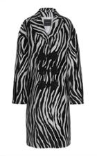 Andrew Gn Zebra Satin Jacquard Coat