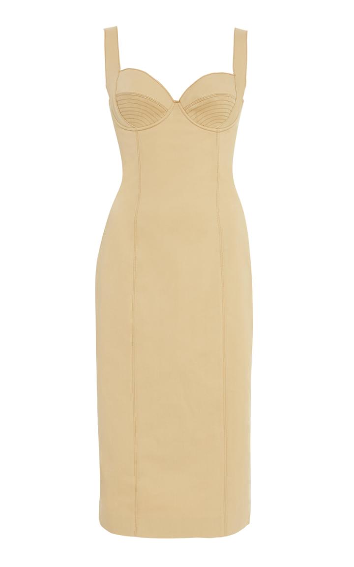 Ermanno Scervino Corseted Lurex Midi Dress