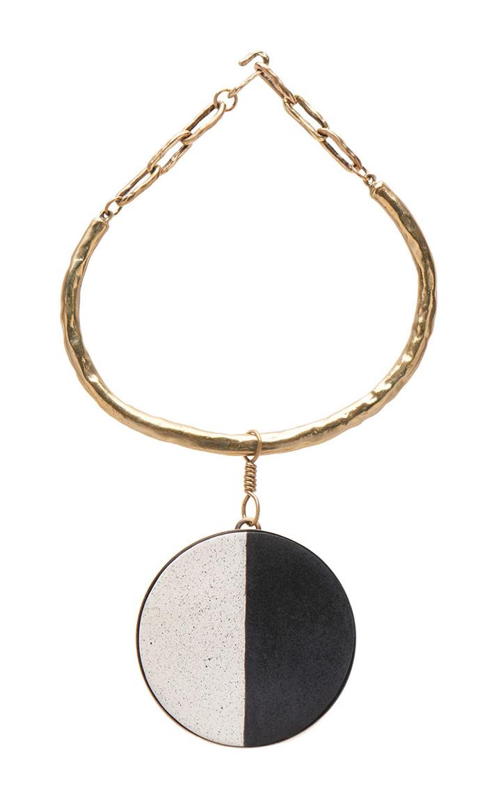 Etro Choker With Enameled Pottery Pendant