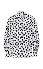 Moda Operandi Carolina Herrera Polka Dot Cotton-blend Button-down Shirt Size: 0