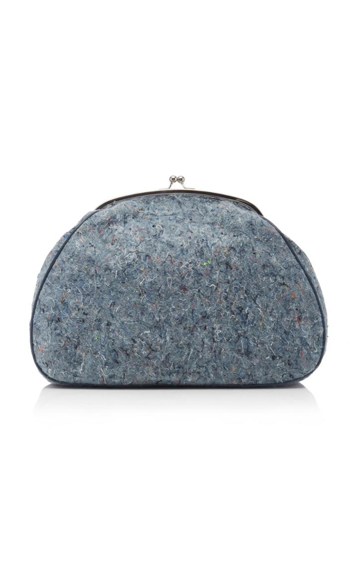 Marina Moscone Oversized Recycled Denim Coin Purse