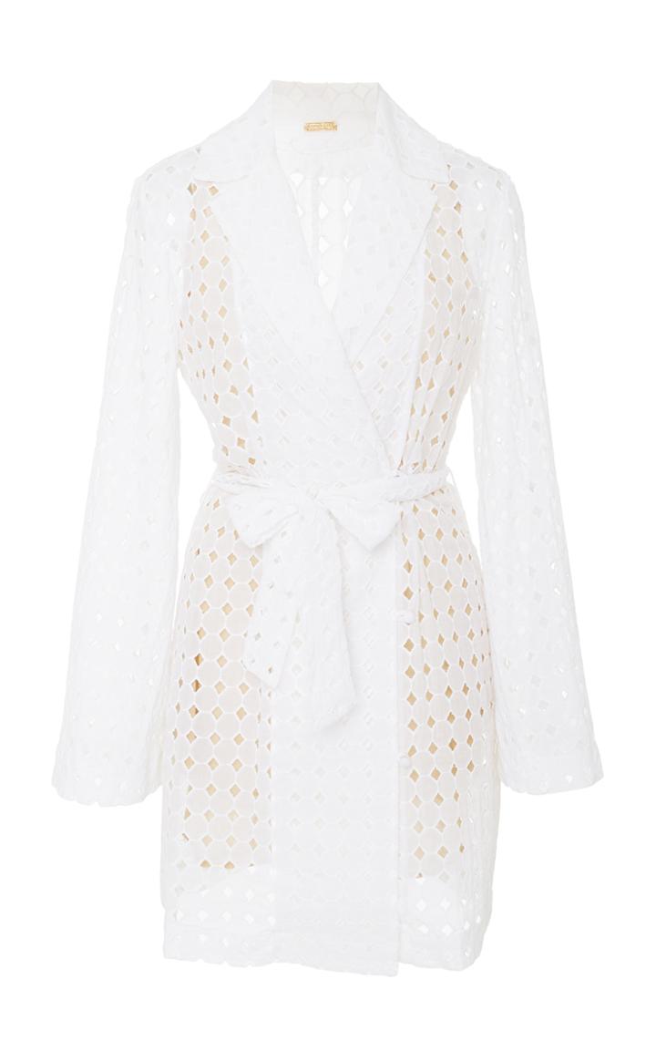 Cult Gaia Harper Wrap Cotton Shirtdress