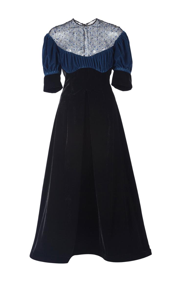 Emilia Wickstead Kirsten Velvet Dress