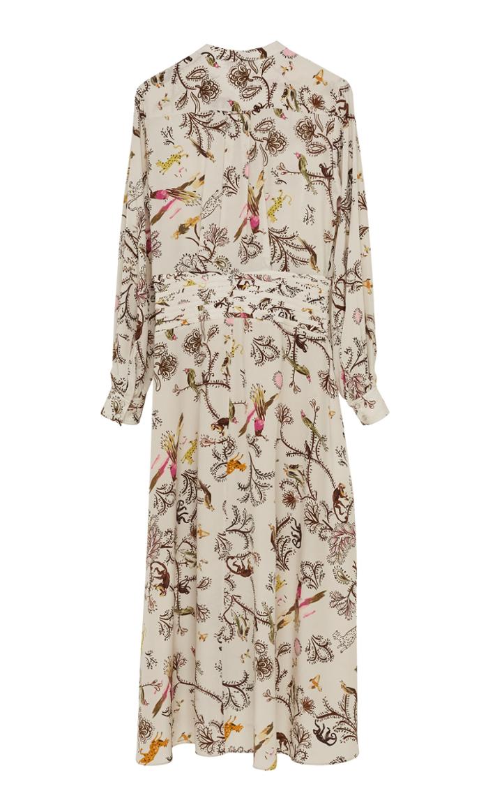 Moda Operandi Dorothee Schumacher Tree Of Life Printed Silk Midi Shirt Dress