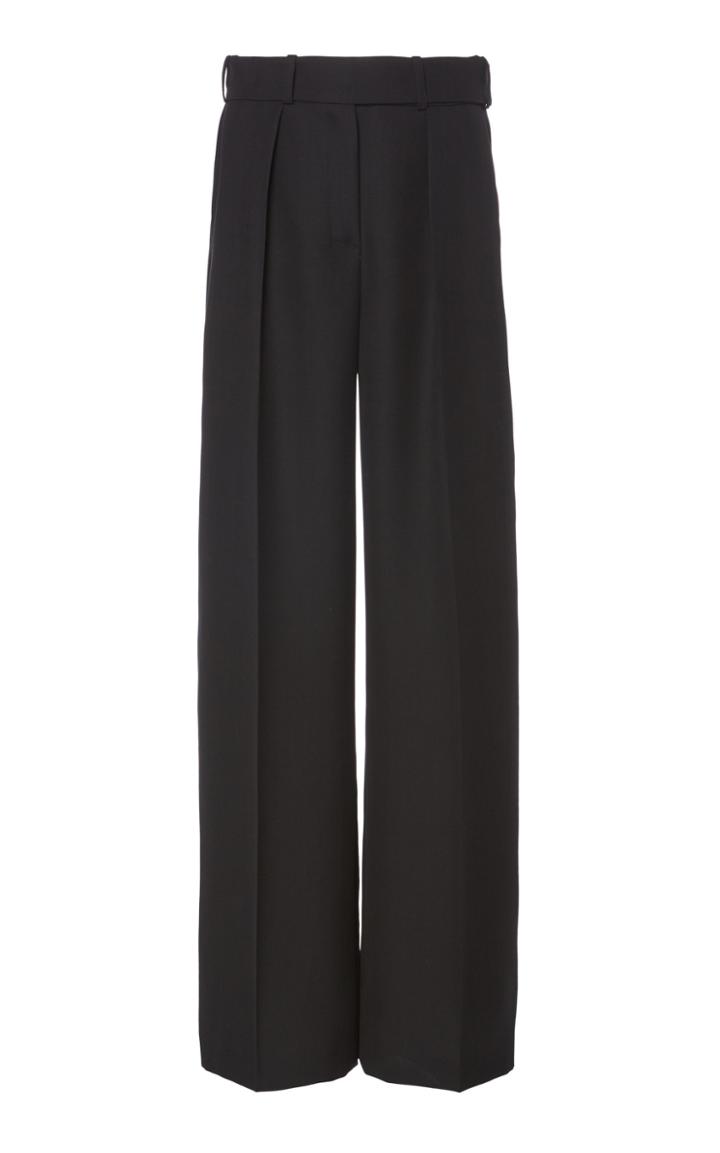 Alexandre Vauthier Wide-leg Mid-rise Wool Trousers